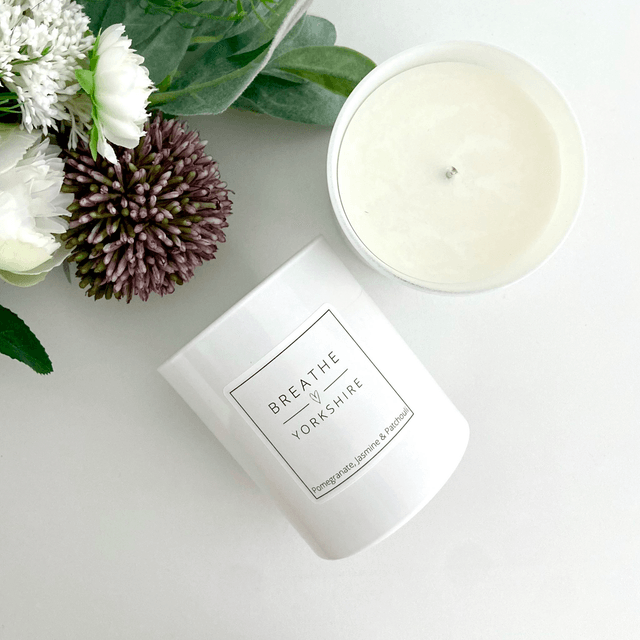 Pomegranate, Jasmine & Patchouli Scented Candle 