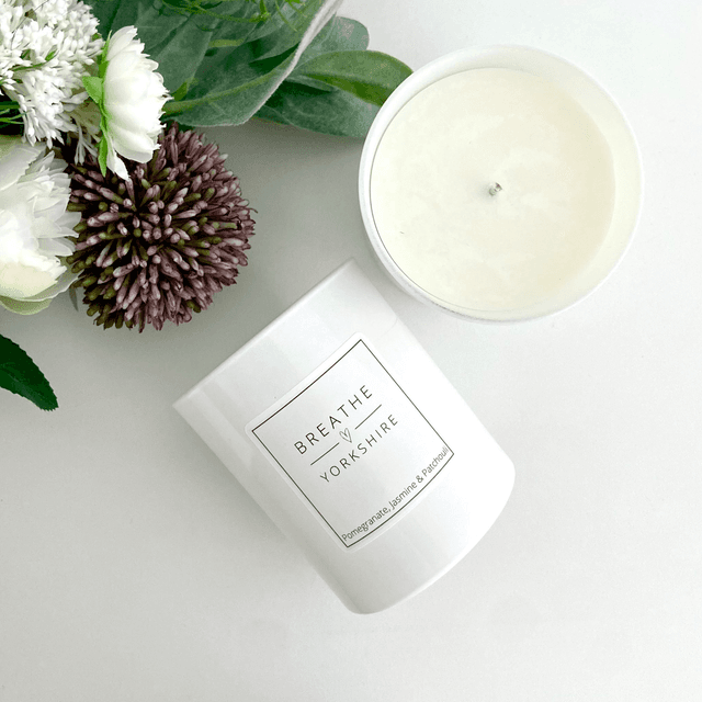 Pomegranate, Jasmine &amp; Patchouli Scented Candle 