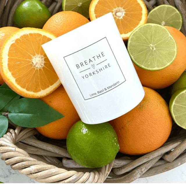 Lime, Basil &amp; Mandarin Scented Candle 